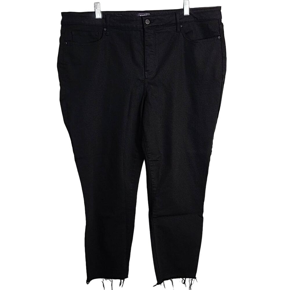 NYDJ Ami Skinny Ankle Jeans, 20W, Black, EUC